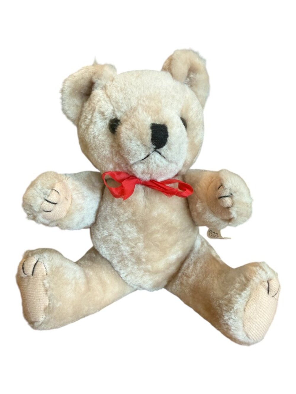 Vintage 1980's Tan Jointed Teddy Bear 7.5 inches